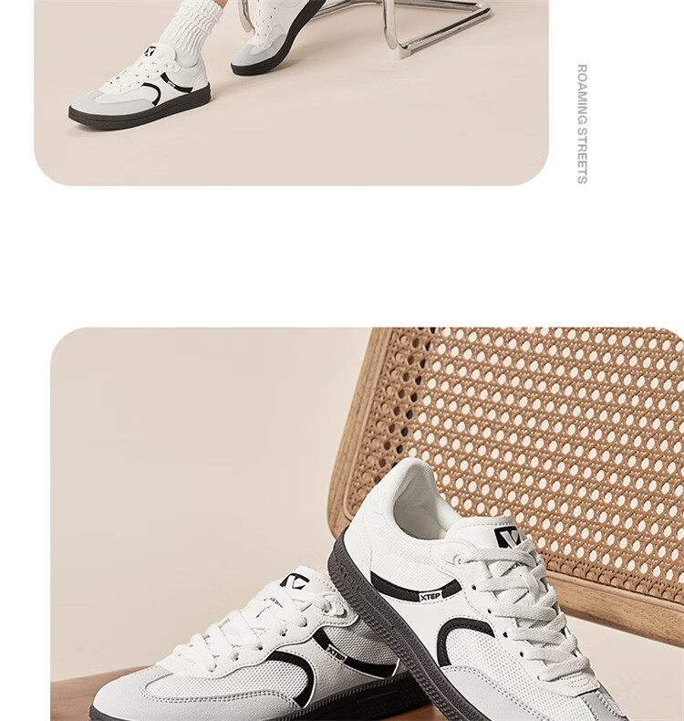 Xtep Men's Sports Sneakers Spring Summer Breathable Mesh Lightweight Soft Flexible Training Shoes 19