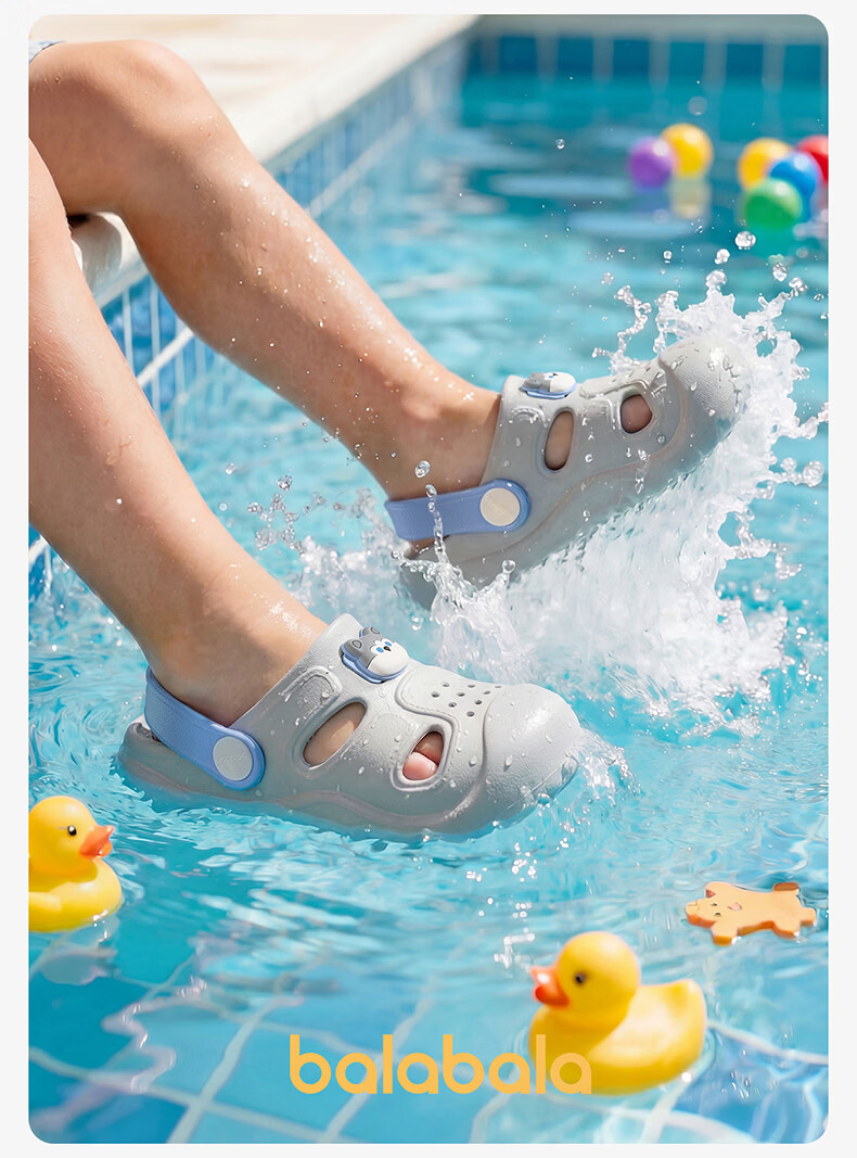 Balabala Kids Holey Slippers Girls Summer Baby Soft Sole Indoor Bathroom Shower Sandals Boys Beach Shoes Toddler 23
