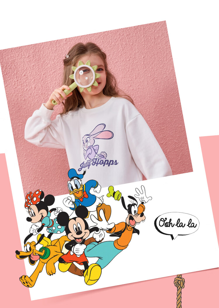Disney Bunny Police Girl Spring Autumn 2026 New Stylish Kids Sweatshirt Skirt Sports Casual Set 16