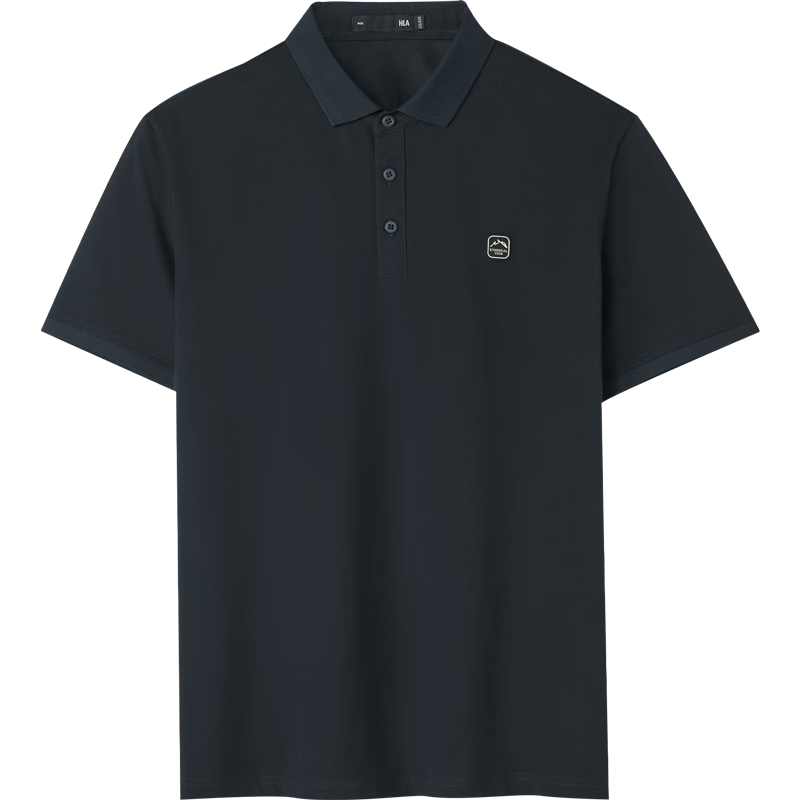 HLA Hailan Home Men's Polo Shirt 26 Mountain Cool Touch Printed Short Sleeve Summer