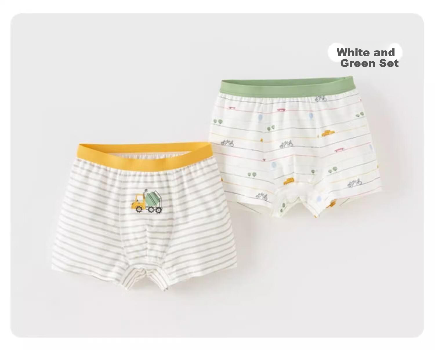DAVE & BELLA Boys' Underwear 2-Pack Toddler Boxer Briefs Baby Kids Comfortable Cotton Shorts 17