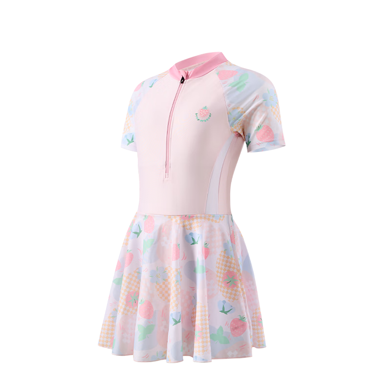 361° Kids Girls One-Piece Skirted Swimwear Breathable Comfortable Swimwear for Older Children