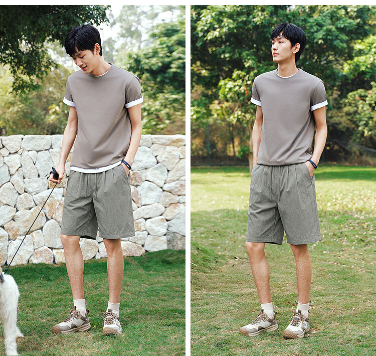 Semir Men's Casual Summer Relaxed Fit Twill Draped Wrinkle-Resistant Shorts 2026 Clean and Smooth 109326125101 13