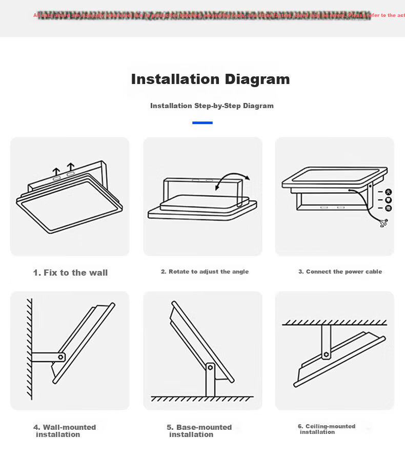 Yaming LED Floodlight Frosted Glass Anti-Glare Stadium Light Warehouse Outdoor Workshop Spotlight IP65 Waterproof Super Bright 50W 16