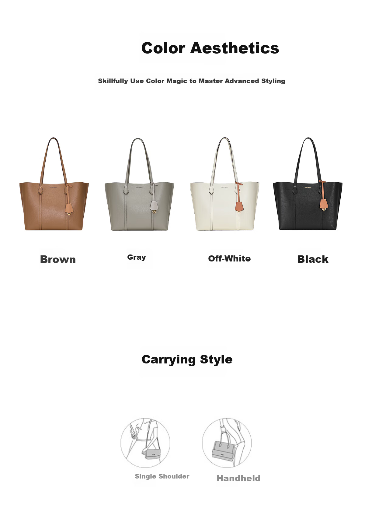Hush Puppies Women's First Layer Cowhide Handbag Shoulder Bag Commuter Tote Gift for Women's Day Girlfriend Wife 7