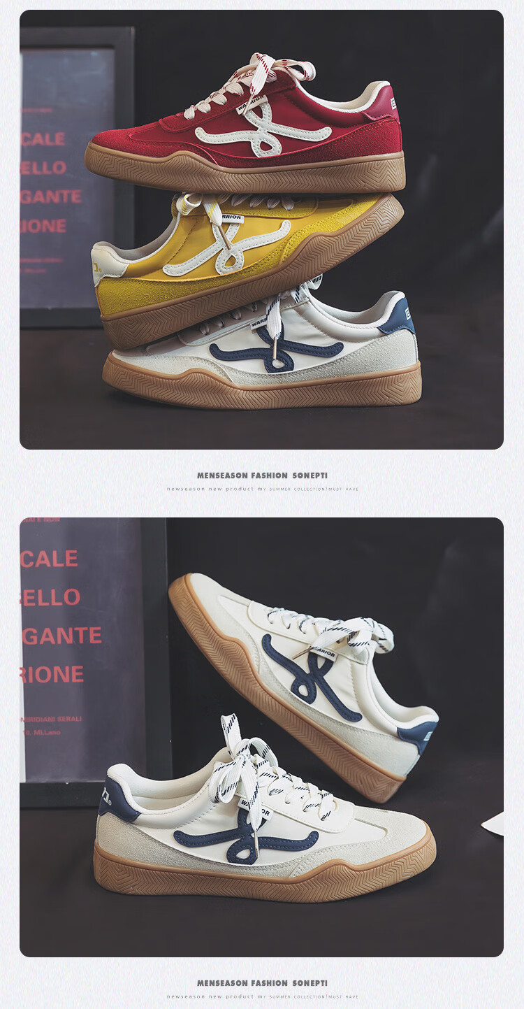 Warrior Canvas Low-top Men's Shoes Flat Casual Sneakers Fashion Couple Training Shoes 981 Beige Gray Dark Blue Size 42 19