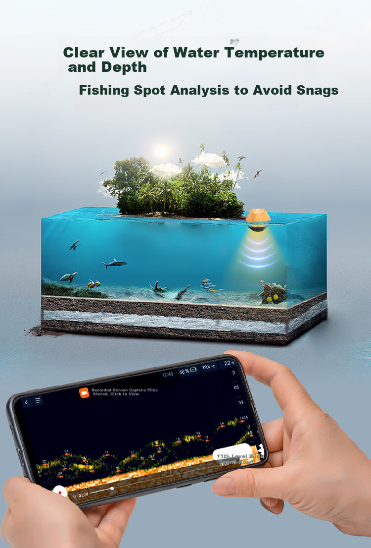 HIKMICRO Underwater Fish Finder, High-Definition Visual Night Vision Sonar 5