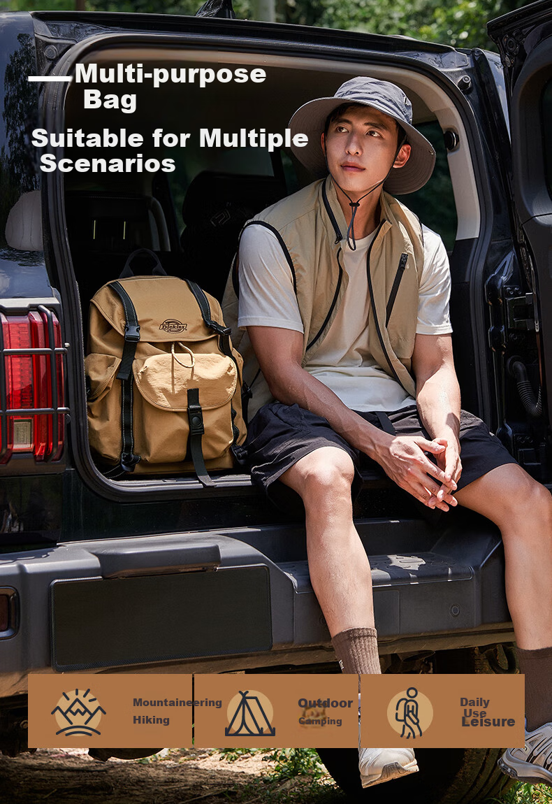 Dickies Large Capacity Waterproof Lightweight Outdoor Camping Hiking Travel Commuter Laptop Backpack 11