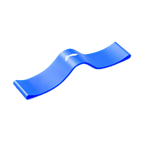 LI-NING Elastic Resistance Band for Leg Training Fitness Ankle Hip Strength Rehabilitation Latex Loop 15lbs