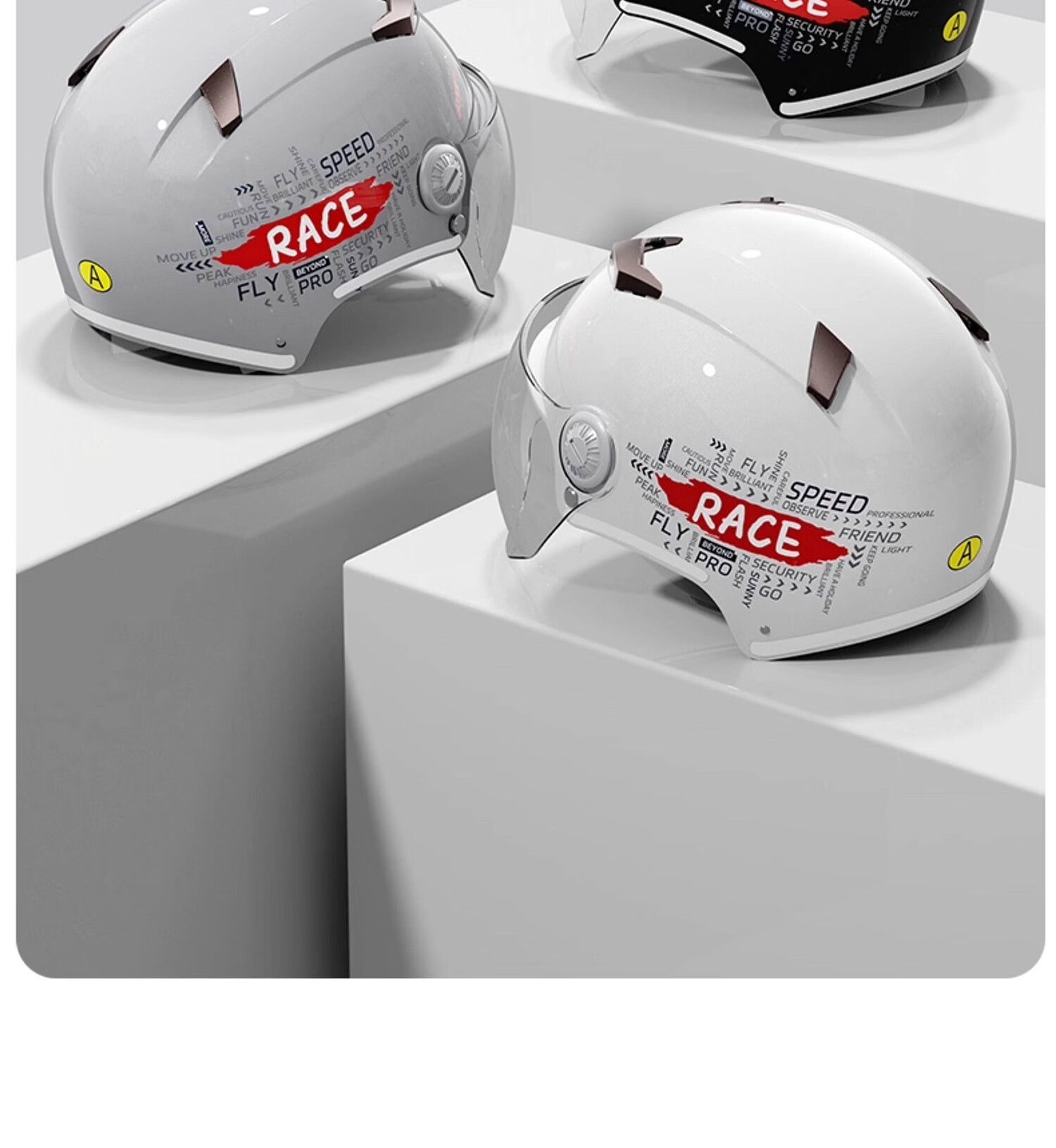 Phoenix 3C Certified Electric Bike Helmet for Men and Women, Ventilated and Breathable, Electric Scooter Motorcycle Safety Helmet, Four Seasons Universal Half Helmet, Light Gray - Brown Long Visor, 3C 17