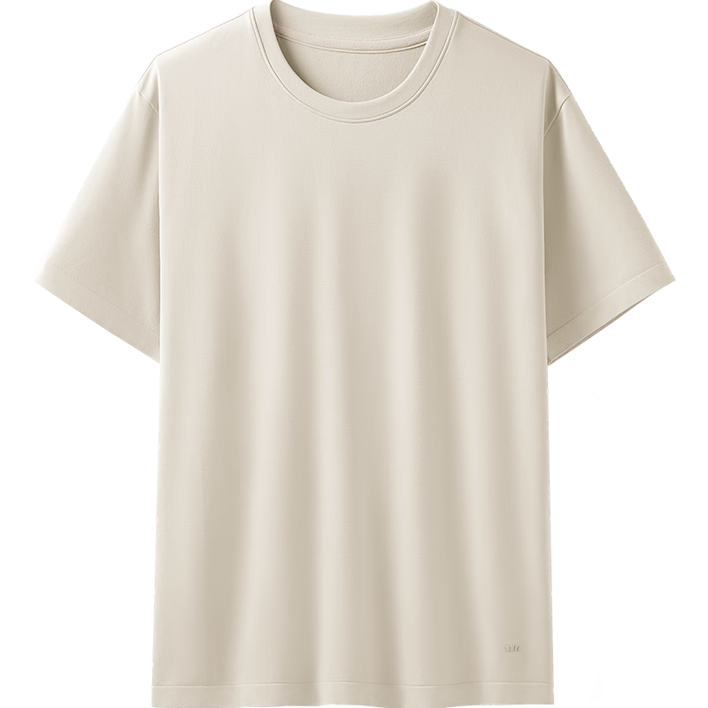 Beneunder Men's Outdoor Sports Quick-Dry Breathable Bare-Feel Base Layer Short Sleeve T-Shirt DR023 Coconut White 2XL