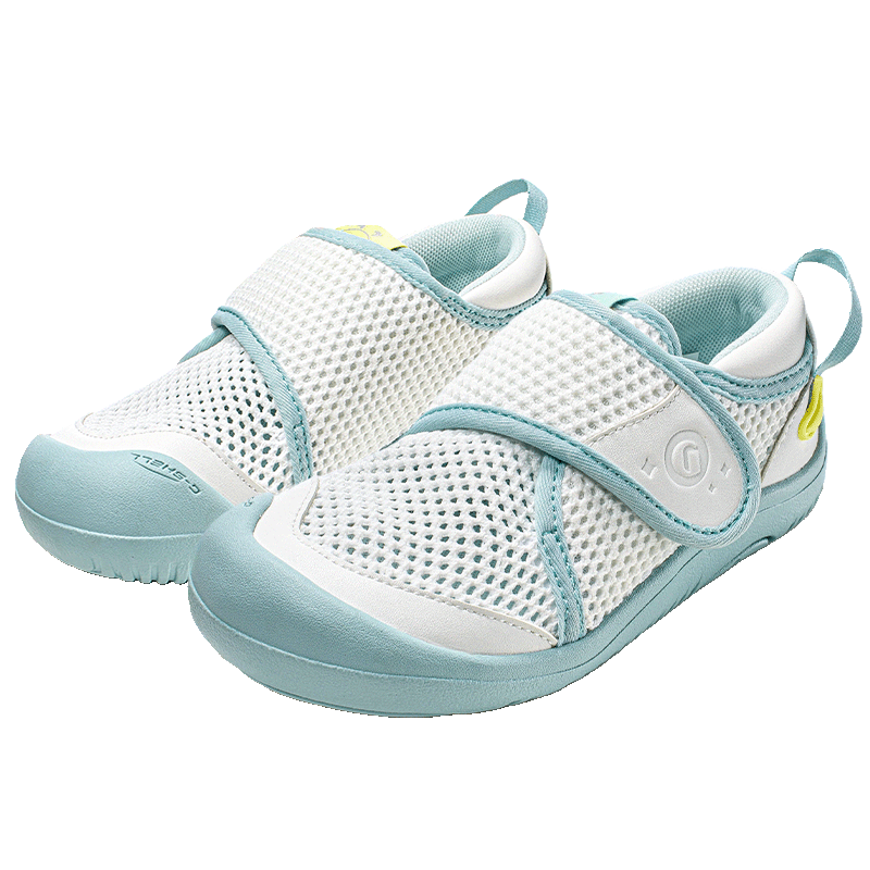 Ginoble 2026 Summer Kindergarten Shoes Super Protective GY1888 White_Cyan