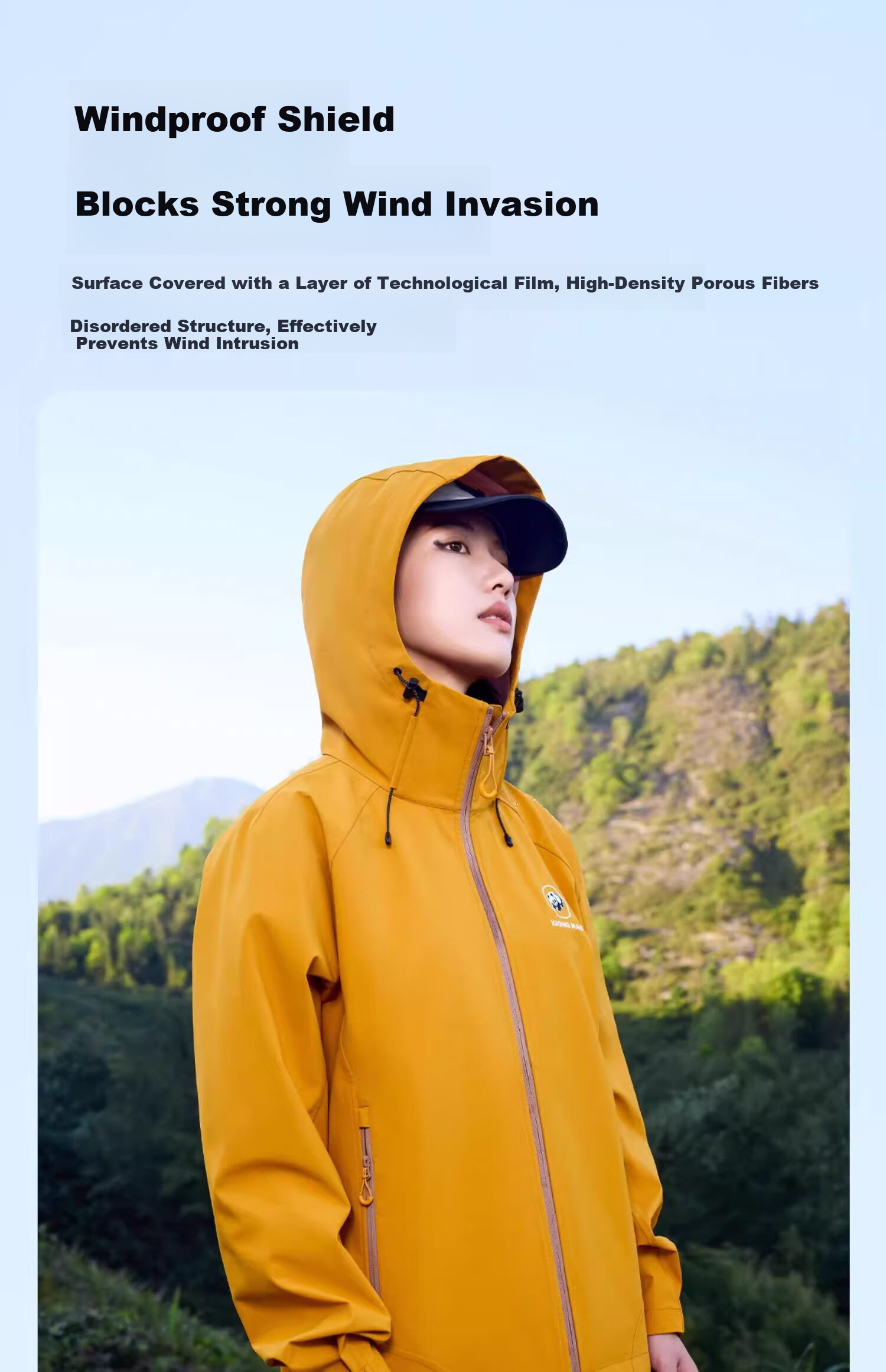 CAMEL Panda Series Outdoor Softshell Jacket Unisex Fashion Versatile Three-Proof Travel Mountaineering Coat 1114 XS 13