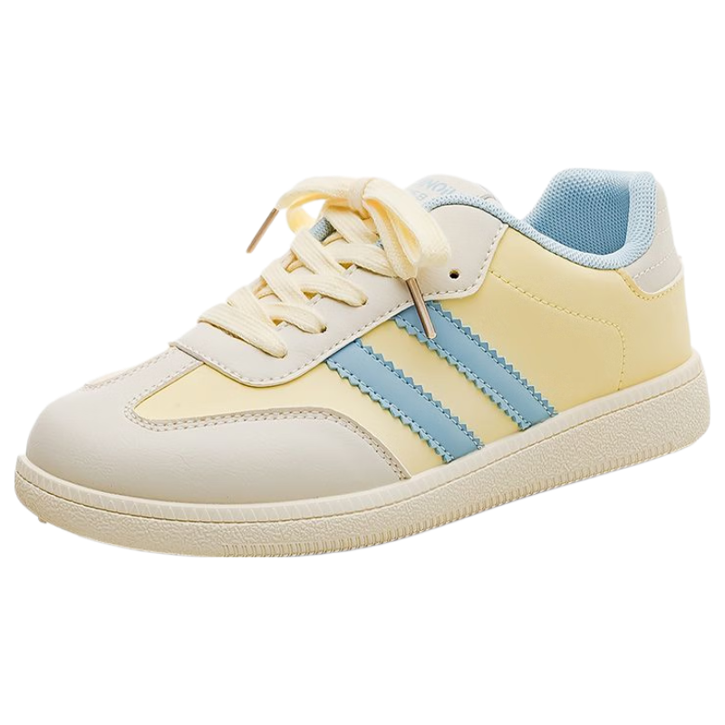 Global Soft Sole Lightweight Dopamine Colorway Women's White Sneakers 2025 Spring Summer Versatile Fashion Comfortable Breathable Skate Shoes