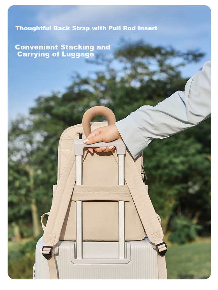 GOLF Lightweight Women's Backpack 14-inch Laptop Bag Casual Travel Backpack Business Student School Bag Large Capacity 13