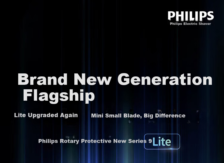 PHILIPS Electric Shaver New Generation Rotary Series 9 Lite - New Flagship Entry 0.00 Nanometer Precision Razor New Year Gift for Father X9000/10 1
