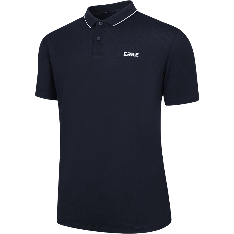 Hongxing Erke Summer Sports Short Sleeve Polo Shirt Outdoor Ice Cool Casual Men's Light Business Micro Collar T-Shirt