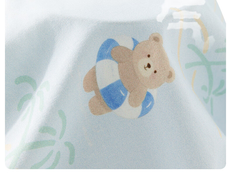 Happy Little Bear Summer Thin Molded Romper Baby Antibacterial Mite-Resistant Triangle Bodysuit Infant Class A Sleeveless Jumpsuit 11