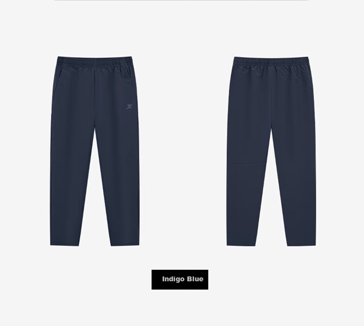 Xtep Little C Men's Long Pants Three-Resistant Business Commuter Dress Pants Fashionable Versatile Sports Straight-Leg High Elastic Four-Season Pants 35