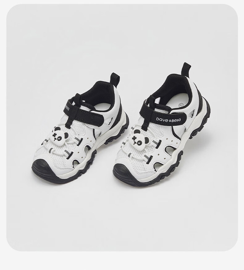DAVE & BELLA Kids Mesh Sandals Boys Summer Non-Slip Sports Shoes Girls Breathable Shoes 16