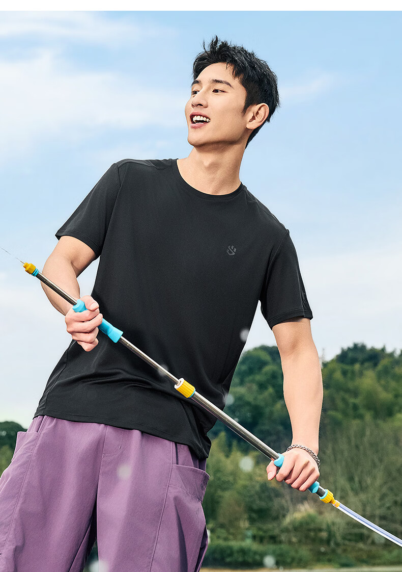 Jordan Men's Short Sleeve T-Shirt 2026 Summer Moisture-Wicking Quick-Dry Casual Workwear Sports Outdoor Top 13