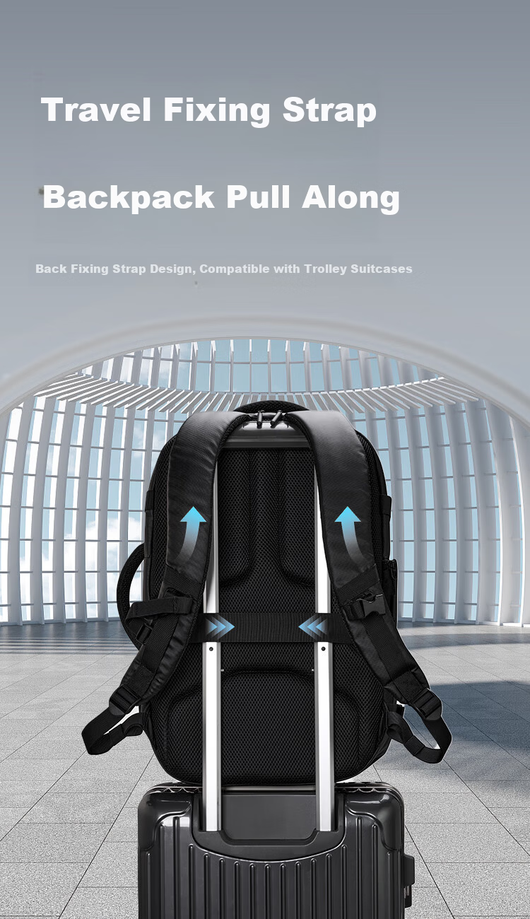 JD Jingzao Black Warrior AVANT PRO Multifunctional Sports Backpack TPU Travel Large Capacity Business Laptop Bag 9