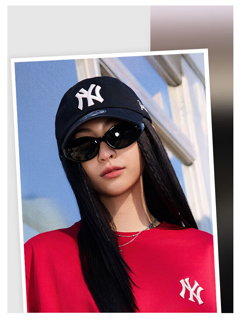 MLB Unisex Baseball Cap Soft Top Sports Duckbill Hat KARINA Celebrity Style 3ACPB245N-50BKS-F 7