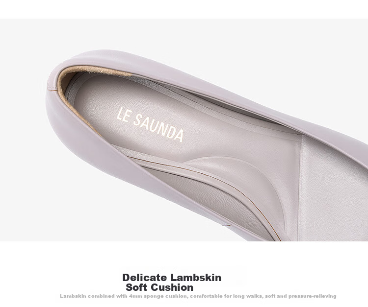 Laird Spring/Summer 2026 Commuter Small Square Toe Chunky Heel Lambskin Women's Pumps 6T23601 Elegant Purple LPK 35 4