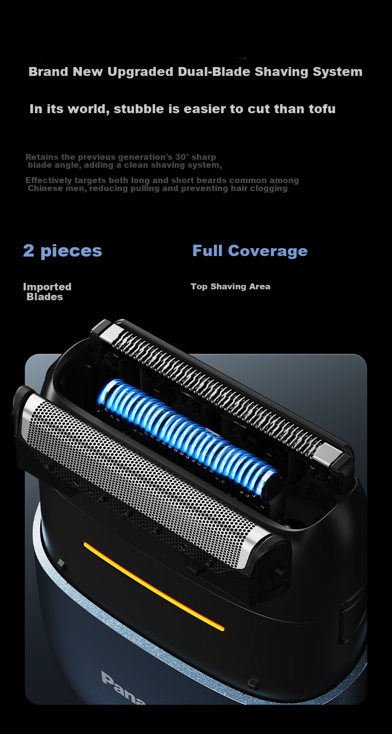 Panasonic [Mid-Autumn Festival Gift] Electric Shaver, Mini Square Box, Mini 2.0 Portable Reciprocating Model for Men, Boyfriend Birthday Gift Box, CM21 White 14