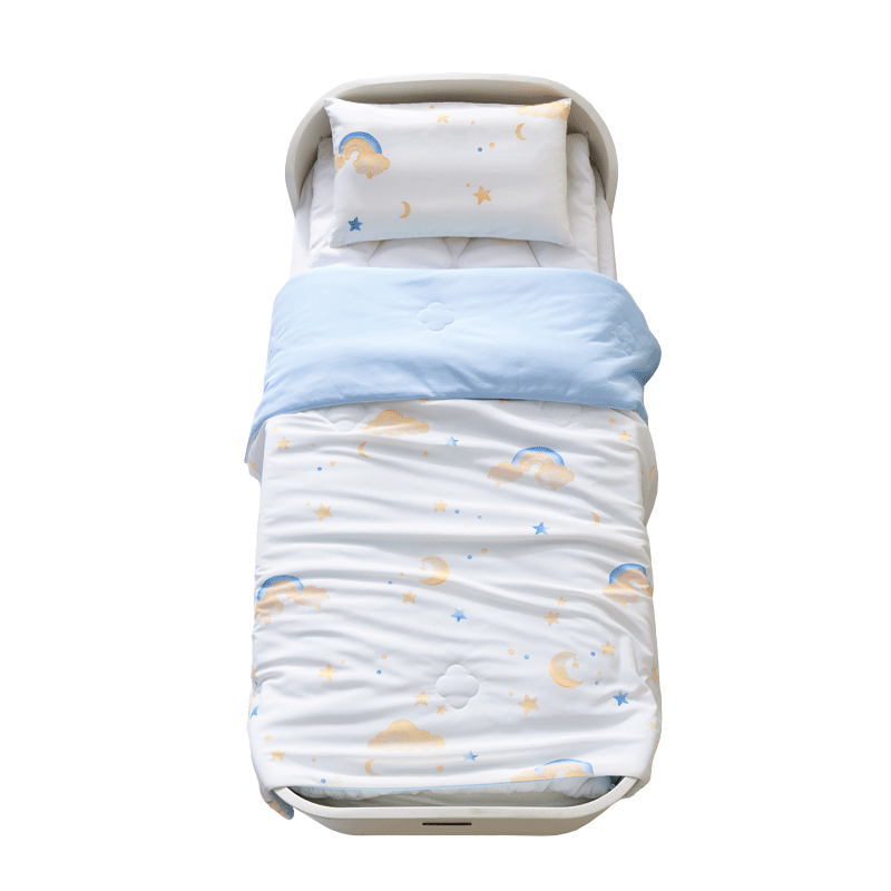 MERCURY Kids Rainbow Star Cooling Knit Soybean Children's Summer Quilt Air Conditioning Blanket Machine Washable 150cm×200cm