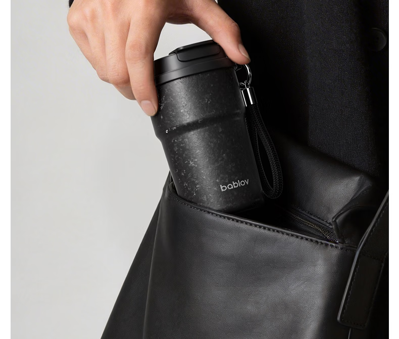 BABLOV Huaban Sen Coffee Cup Titanium Cup 99.9% Pure Titanium Insulated Water Bottle High-end Men's Birthday Gift 380ml 16
