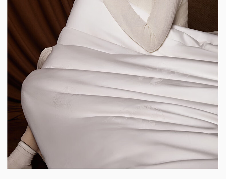 Silk Empress [Lanyu] 100% Premium Mulberry Silk Quilt Core Four Seasons Double-Layer Silk 2+4 Jin 220*240cm [White] 7