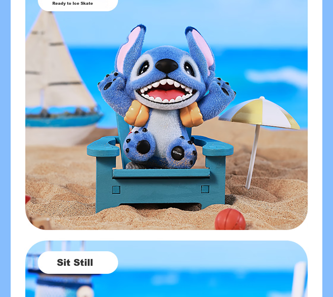 MINISO Disney Lilo & Stitch Plush Blind Box Figurine Toy Birthday Gift Display Box 9