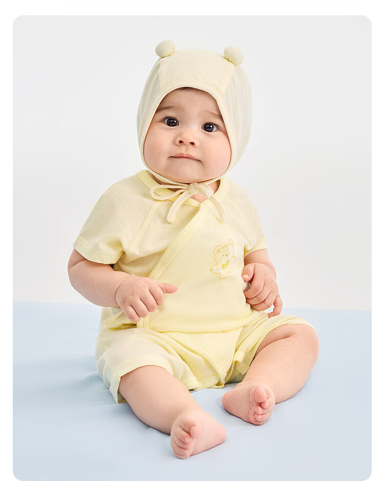 BALABALA Children's Clothing, Baby Romper, Kids' Pure Cotton Breathable, 2026 Summer New, Newborn Clothes, Top, Soft, Cute And Adorable 13
