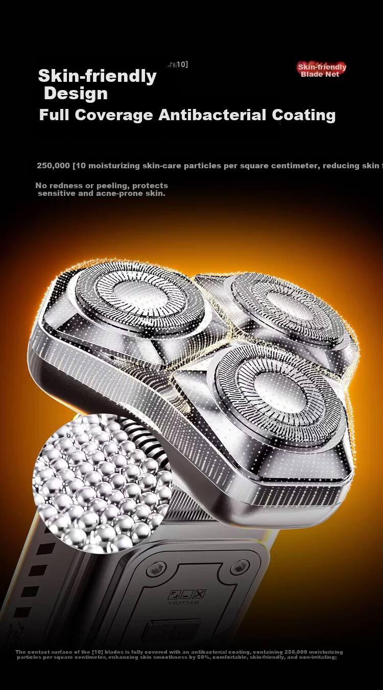 T-FLASH S10 Mini Cyclone Electric Shaver for Men 2026 New Travel Portable Three-Head Black Technology Razor Practical Birthday Gift for Husband Boyfriend 19