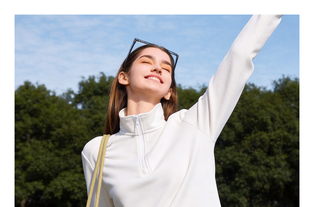 SUPIELD Cloud Cotton Moisture-Wicking Half-Zip Long Sleeve Sweatshirt Spring Unisex Sports Base T-Shirt Ink Black XL 13