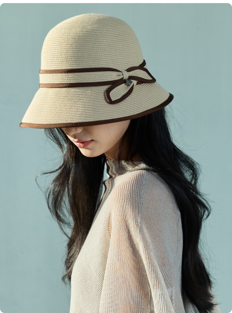 JIUMU Women's Sun Protection Hat UV Protection Outdoor Summer Bucket Hat Face Covering 15