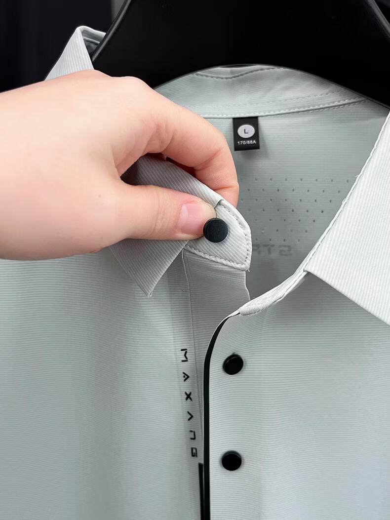 ROMON Ice Silk Sun Protection Polo Shirt Summer Men's Thin Cool Quick-Dry Fashion Casual Youth Short Sleeve T-Shirt 7