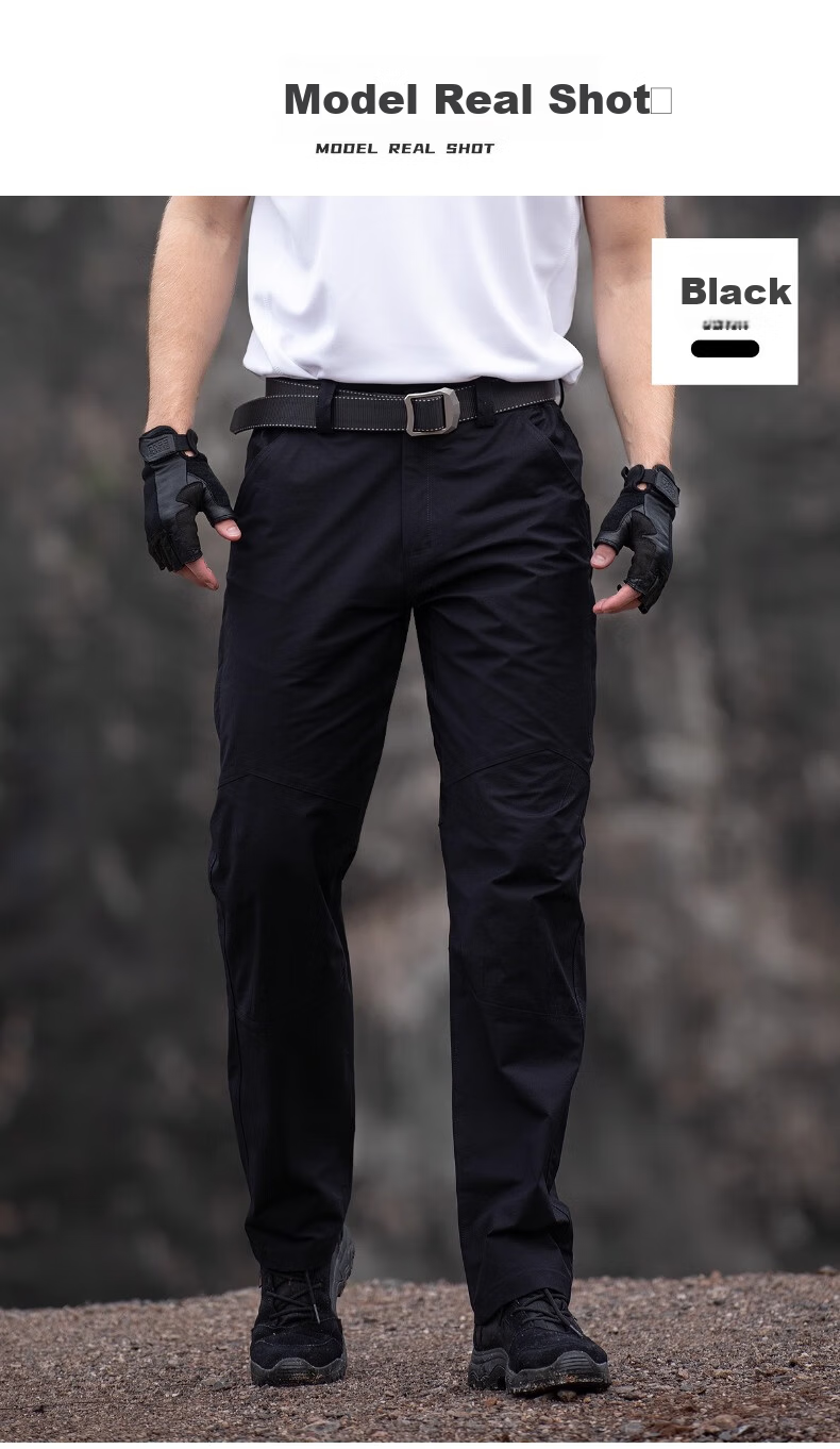 Free Soldier Asahi Tactical Work Pants Outdoor Stretch Breathable Men's Casual Scratch-Resistant Durable Work Pants Khaki 30W/30L 11