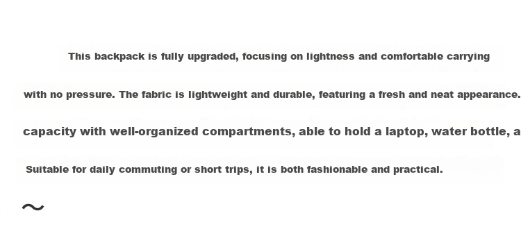 GOLF Lightweight Women's Backpack 14-inch Laptop Bag Casual Travel Backpack Business Student School Bag Large Capacity 3
