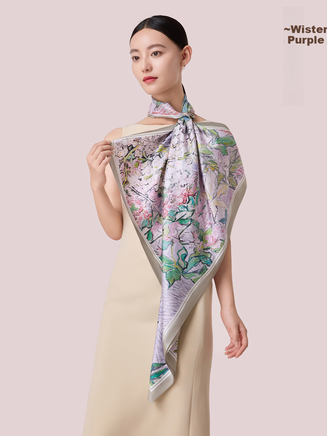Shanghai Story New Silk Scarf 100% Mulberry Silk Twill Shawl Gift Box for Mom Women's Day Birthday Gift 5