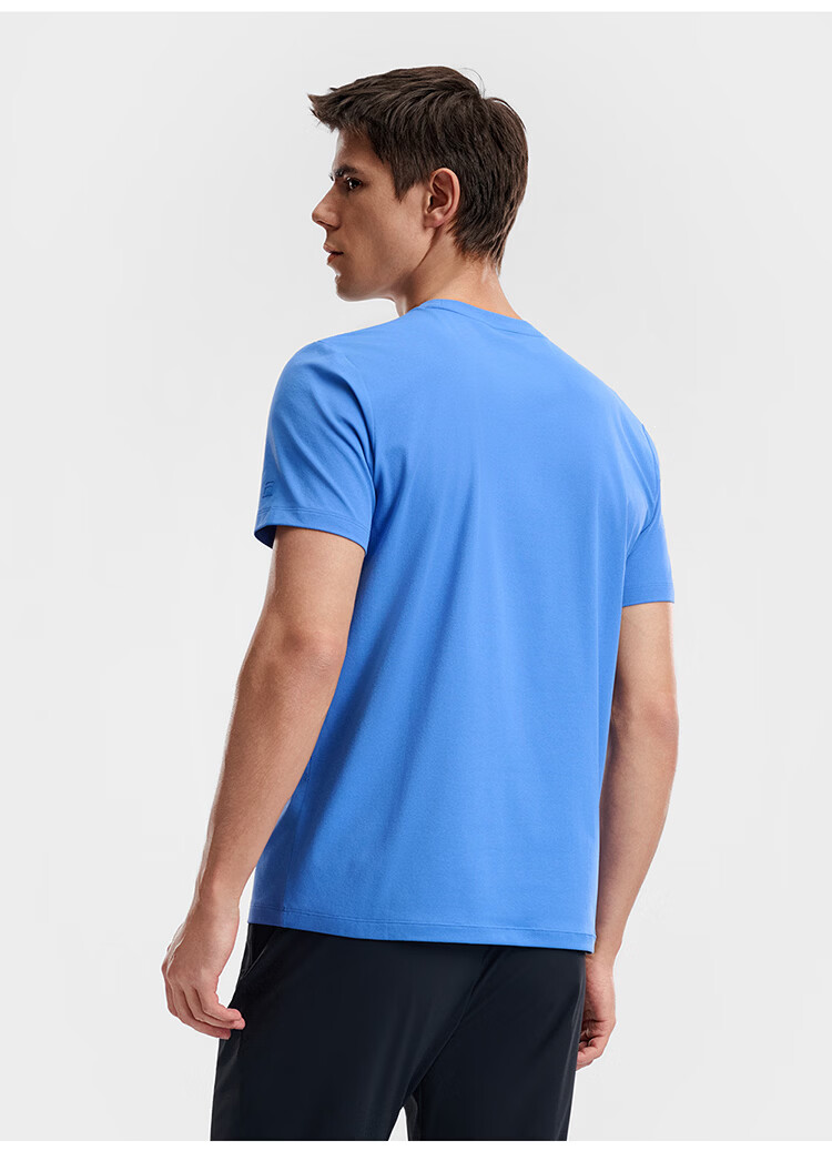 FILA Official Men's Knitted Short Sleeve Shirt 2026 Summer Fitness Sports Basic Moisture-Wicking Quick-Dry T-Shirt 47