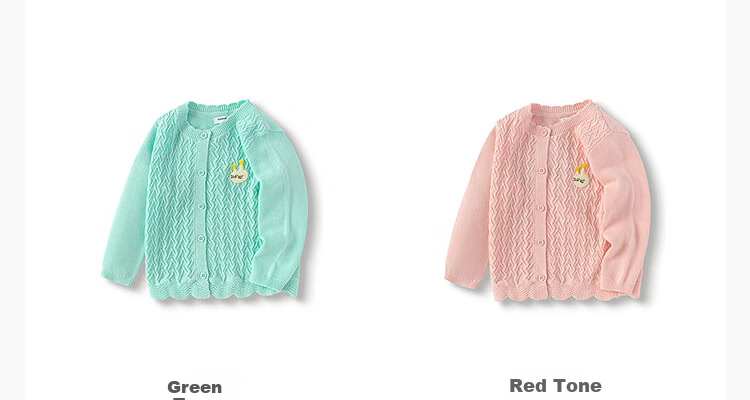 Balabala Kids Baby Sweater Girls Jacquard Cardigan 2025 Autumn Knit Sweet Little A-Line 208325103005 9