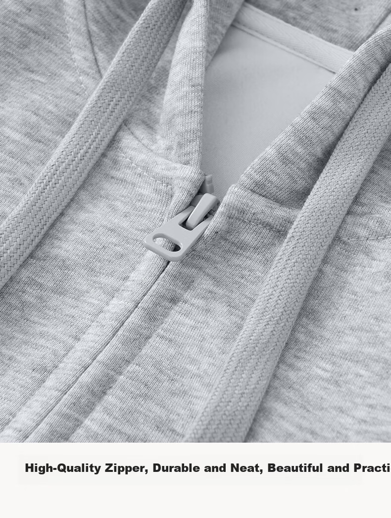 JEEP Men's Hoodie Cardigan Autumn Winter Soft Skin-Friendly Comfortable 325G Heavyweight Structured Hooded Jacket Men's W Bean Green 2XL 20