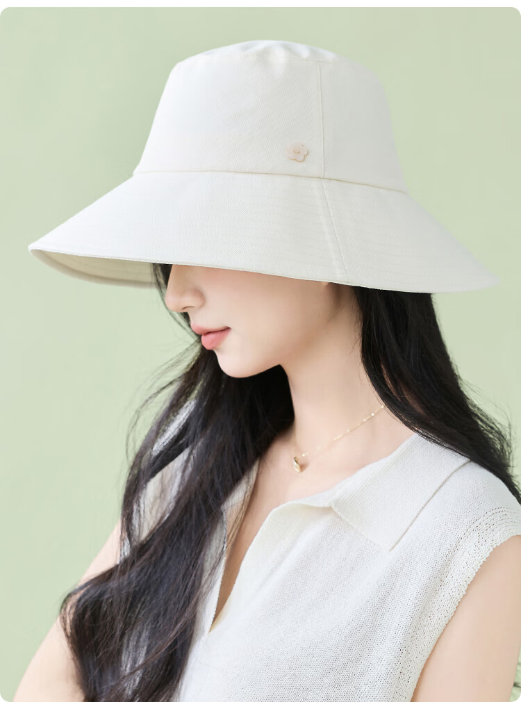 JIUMU Women's Sun Protection Hat UV Protection Outdoor Summer Bucket Hat Face Covering 14