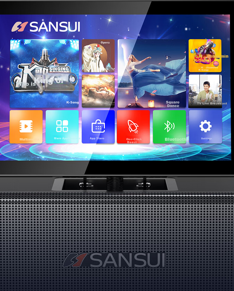 SANSUI Q8 Three-Year Membership Edition Home KTV Sound System Outdoor Portable Square Dance Bluetooth Speaker with Display Home Karaoke Machine All-in-One Instrument Speaker 13