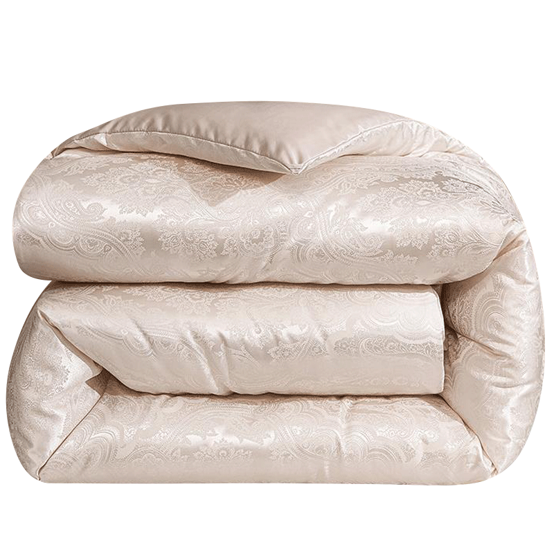 MUJI Quilt Spring and Autumn Quilt Core Mulberry Silk Quilt Household Single Quilt Approx. 5 Jin 150*200cm Beige Gold