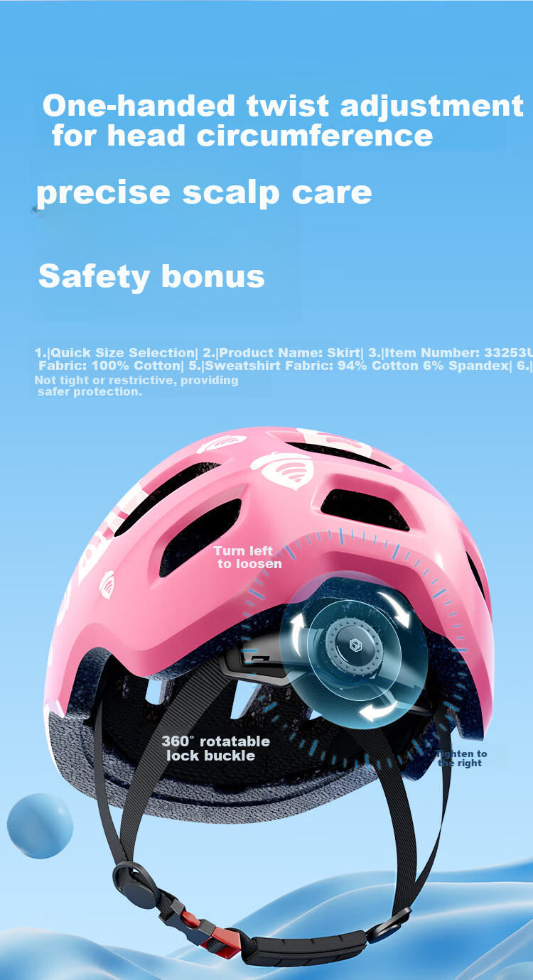 JD Jingzao Kids Helmet and Protective Gear Set 7-Piece Roller Skating Skateboarding Balance Bike Bicycle Safety Gear Hazelnut Pink S 8