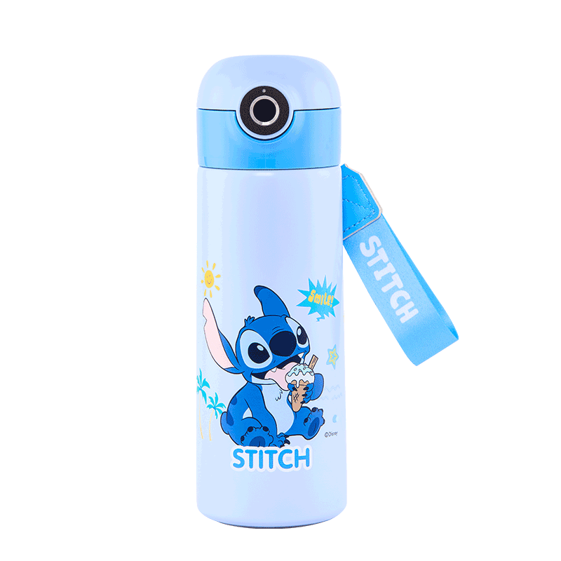 Disney Kids Insulated Smart Fingerprint Unlock Password Water Bottle 316 Stainless Steel Student Straw Cup Gift