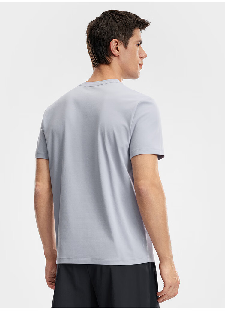 FILA Official Men's Knitted Short Sleeve Shirt 2026 Summer Fitness Sports Basic Moisture-Wicking Quick-Dry T-Shirt 42